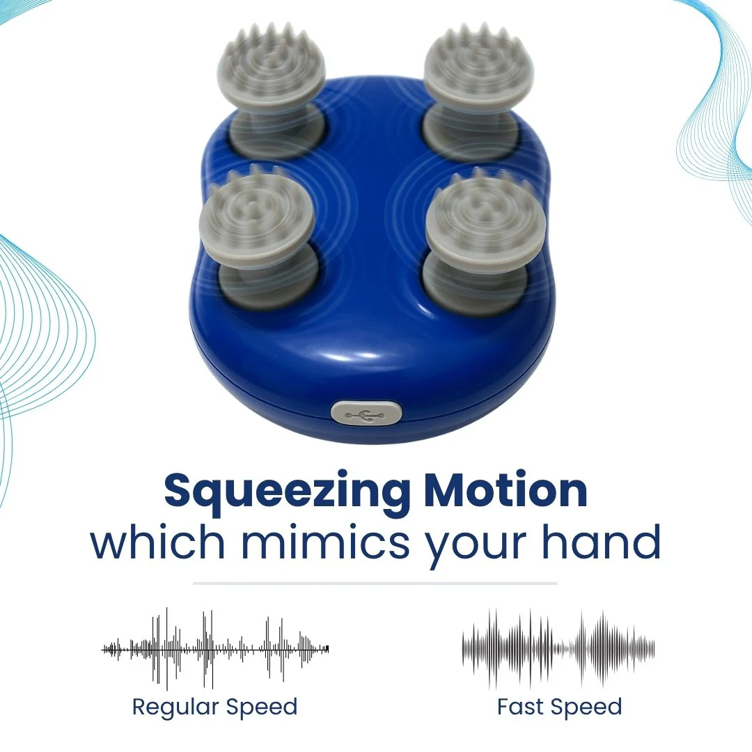 Scalp Massager | Rechargeable |Silicon Kneading Points | Scalp, Body & Head Massager for Hair Growth (Colour May Vary) - Image 4