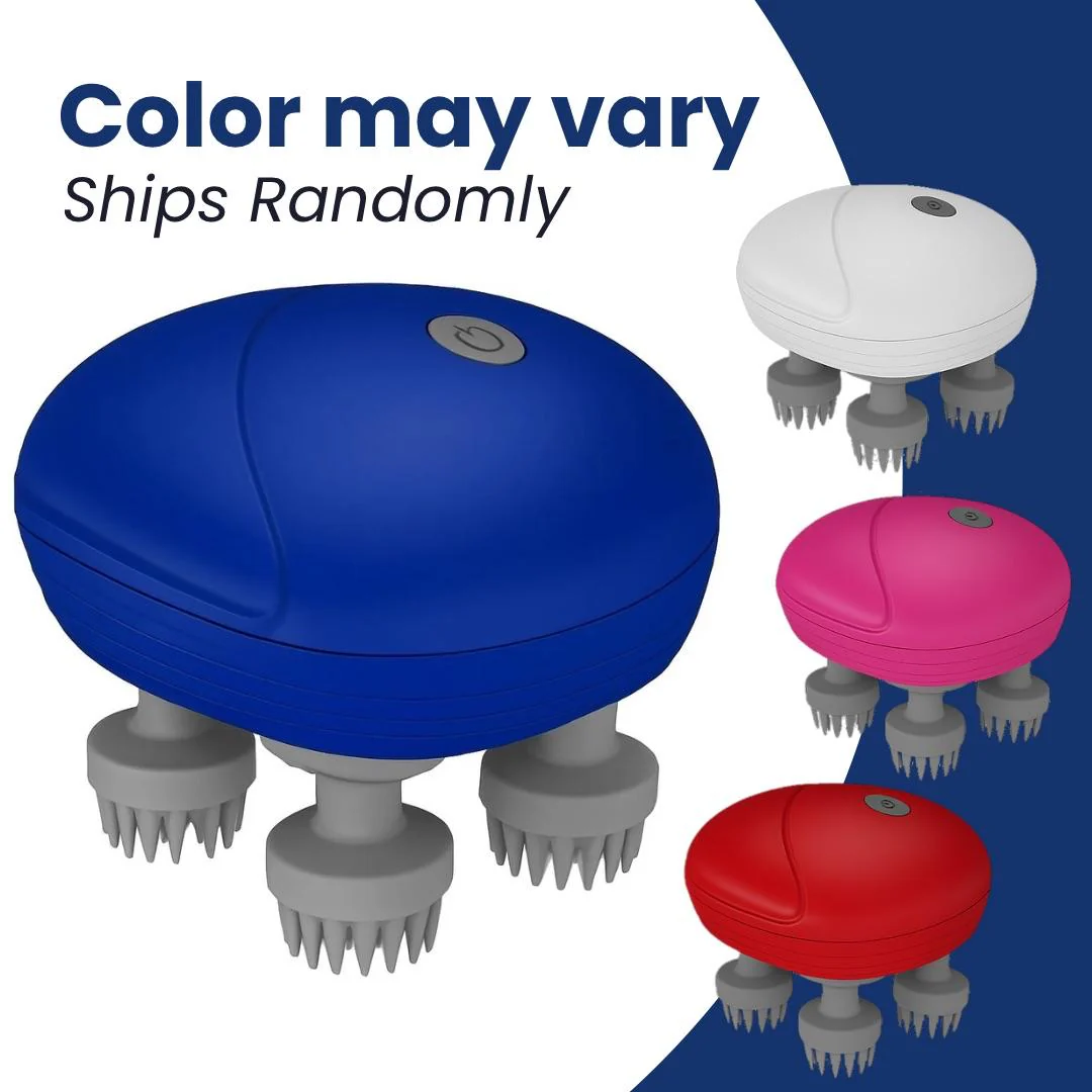 Scalp Massager | Rechargeable |Silicon Kneading Points | Scalp, Body & Head Massager for Hair Growth (Colour May Vary) - Image 9