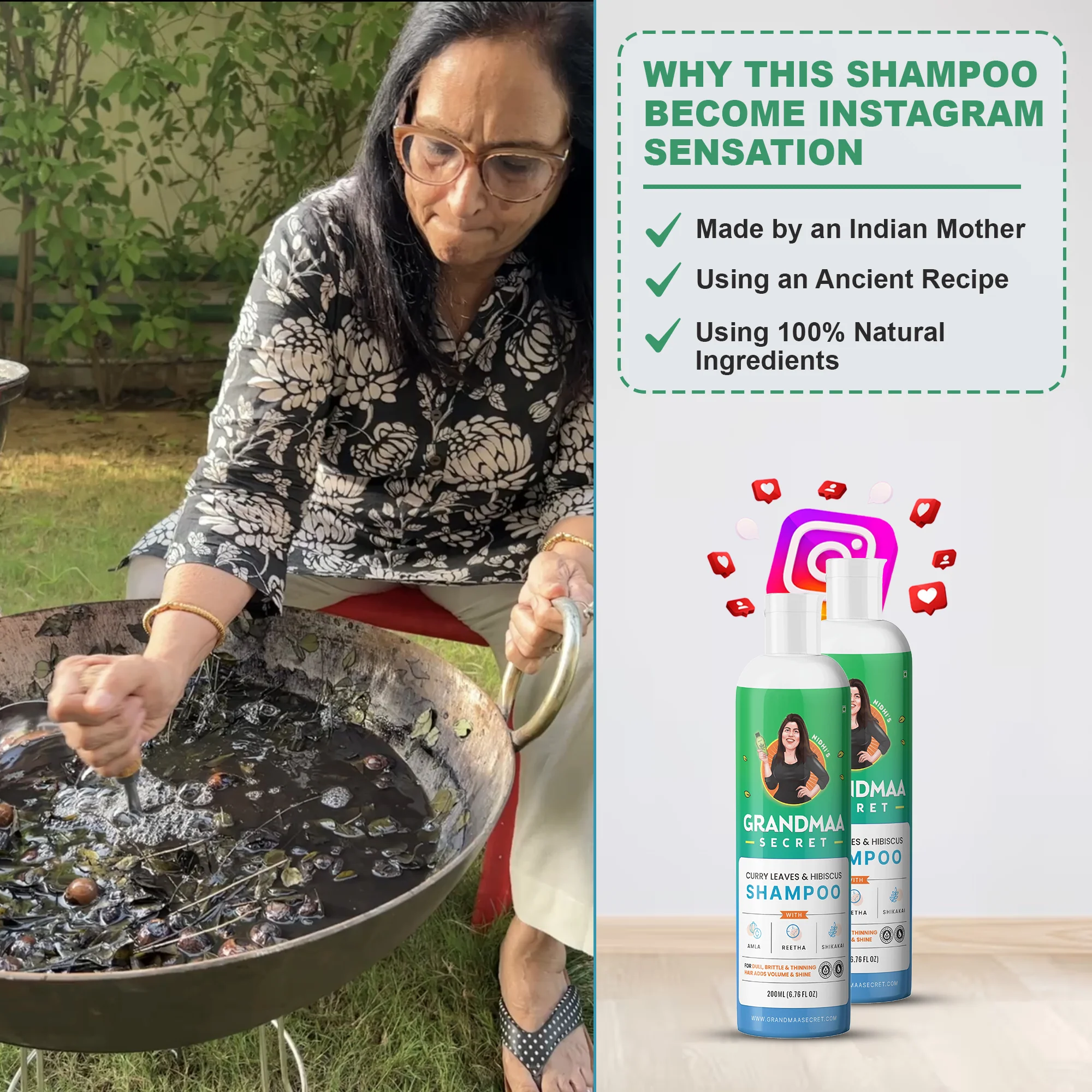 Curry Leaf and Hibiscus Shampoo for Hair Fall Control - Image 17