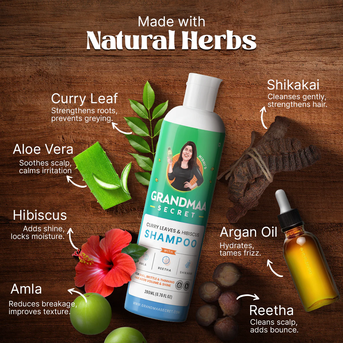 Curry Leaf and Hibiscus Shampoo for Hair Fall Control - Image 8